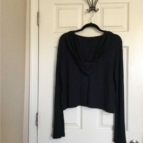 ATHLETA Harmony Ribbed Hoodie Blue Size small - Picture 4 of 12